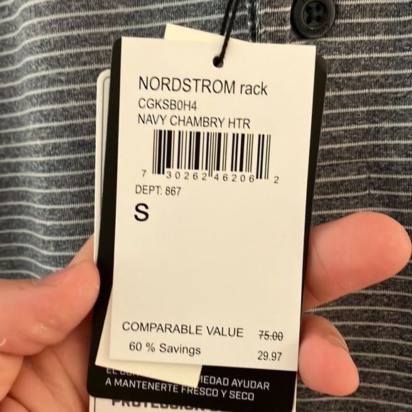 Callaway Men’s Small collard shirt, “Stretch” and “Opti-Dri” material - Picture 4 of 6